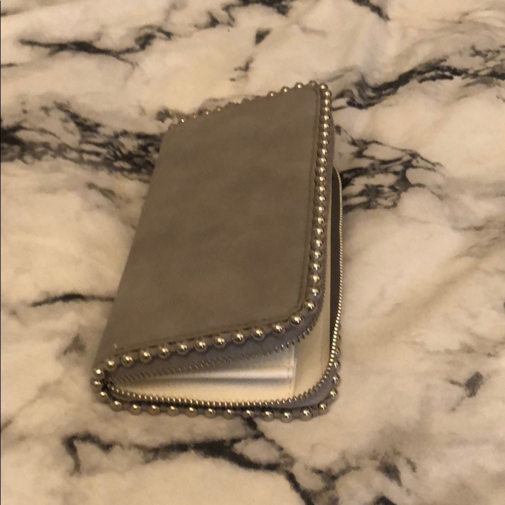 Grey Faux Suede Wallet - Picture 6 of 6